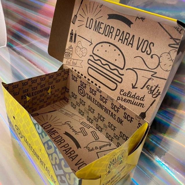 Caja Para Hamburguesas Y Lomitos 91