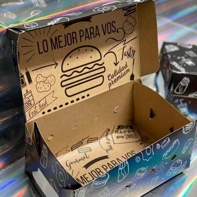 Caja Para Hamburguesas Y Lomitos 99
